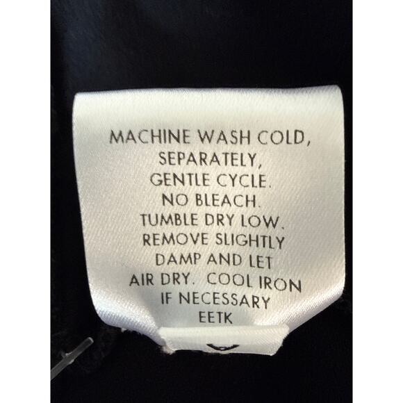 Eileen Fisher Washable Stretch Crepe Pull-On Pant in Black Womens Size L - Picture 10 of 10